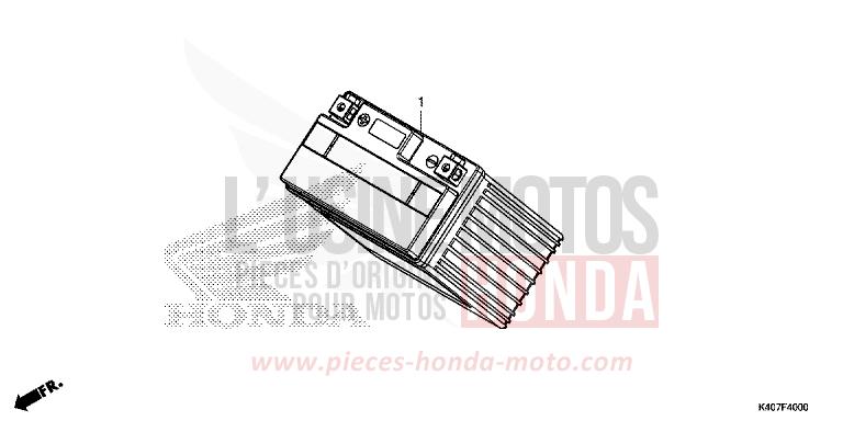 BATTERY for Forza 125 MAT LUSENT SILVER METALLIC (NHC09) from 2020